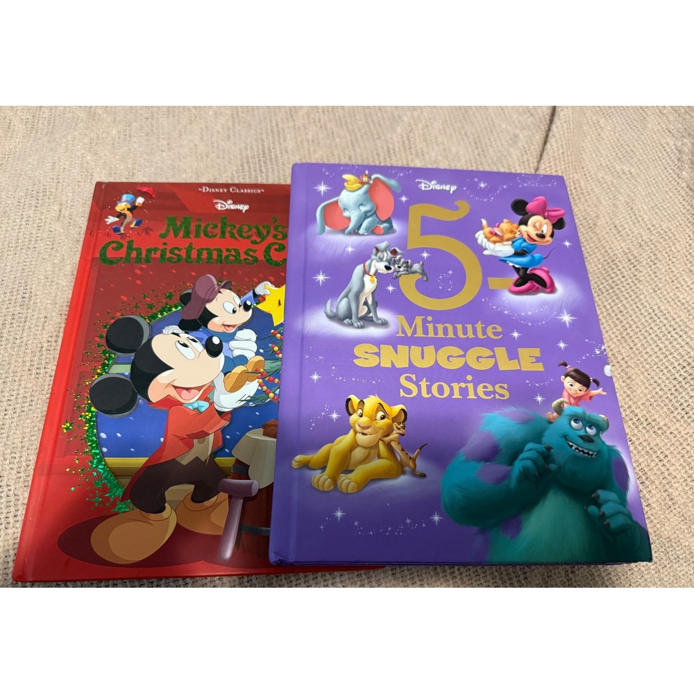 Disney Book Bundle Mickeys Christmas Carol 5-Minute Snuggle Stories Hardcover
